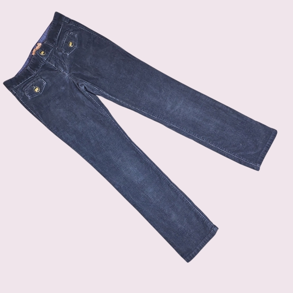 Juicy Couture Girls Corduroy Blue Pants Size 10